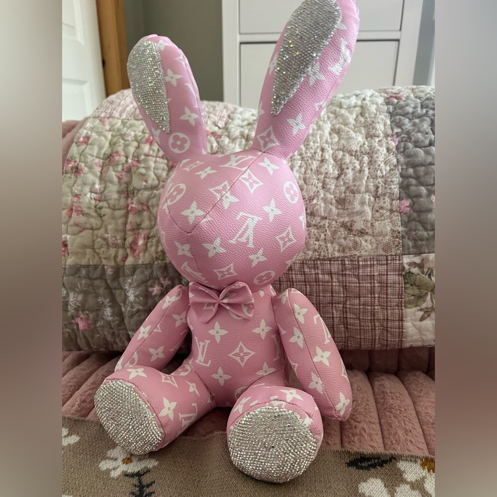 Louis Vuitton Crystal and Pink Bunny